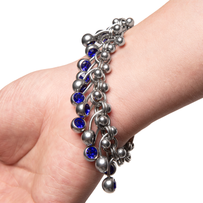 PIERCED BLUE BRACELET (9074101289191)