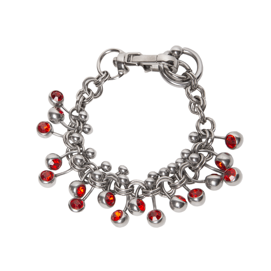 PIERCED RED BRACELET (9086784340199)