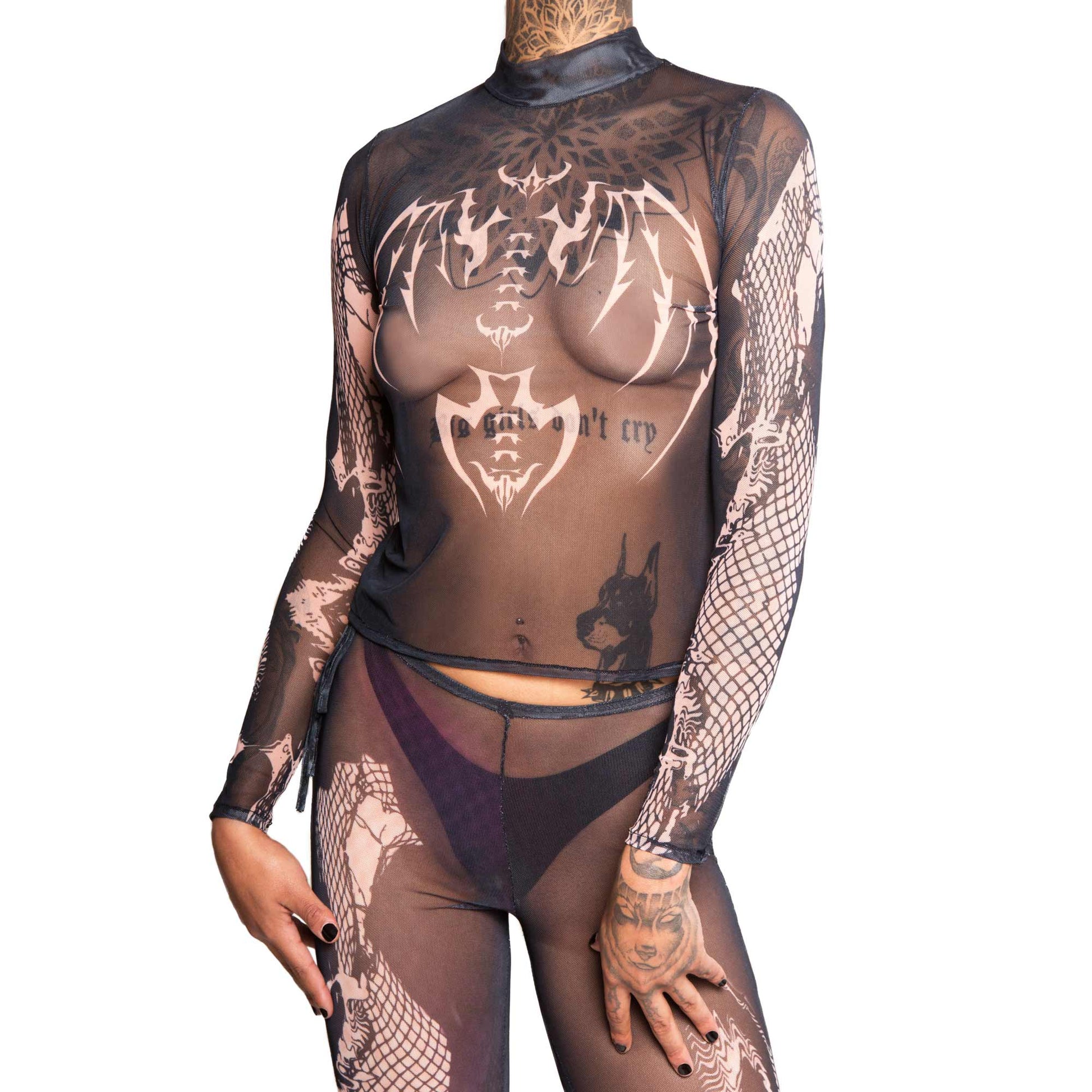 EBONY MESH TOP (7598984757479)