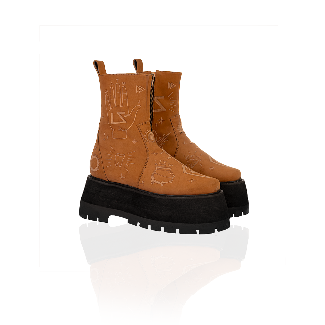 BRICK BROWN BOOTS (6128704159911)