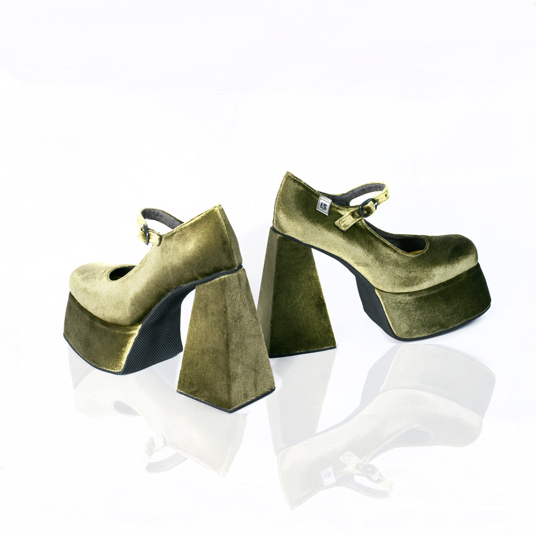 FOXY GOLDGREEN PUMPS (6732761596071)